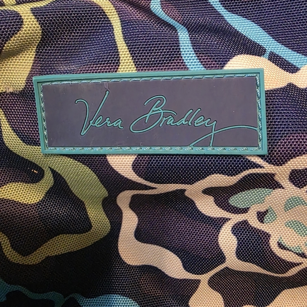 Vera Bradley Blue and Green Floral Backpack - Picture 2 of 6